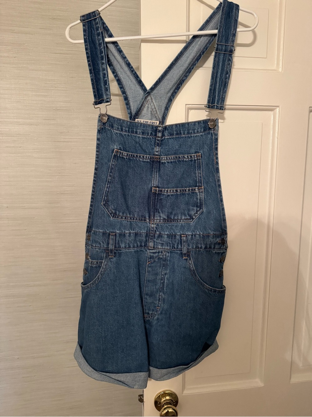 SIZE
MEDIUM We The Free Denim Short Overalls - Blue